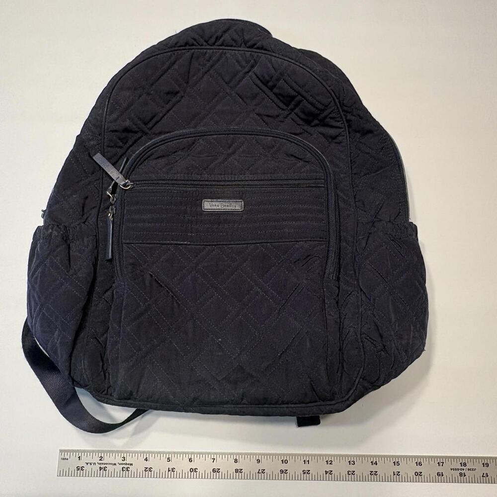 Vera Bradley Iconic Campus Backpack – Classic Navy - Picture 3 of 14